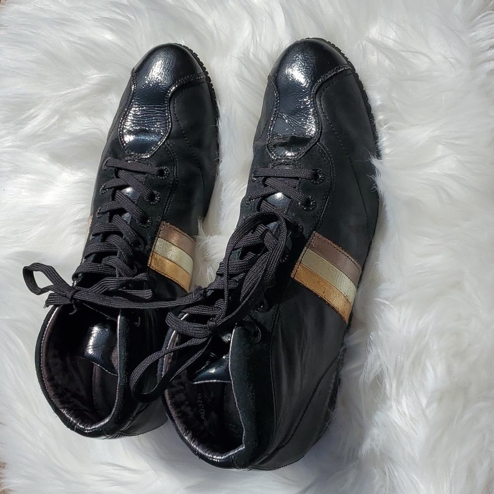 Dolce & Gabbana Black Leather Casual Sneaker sz 11 🎉 Host Pick - Picture 2 of 13